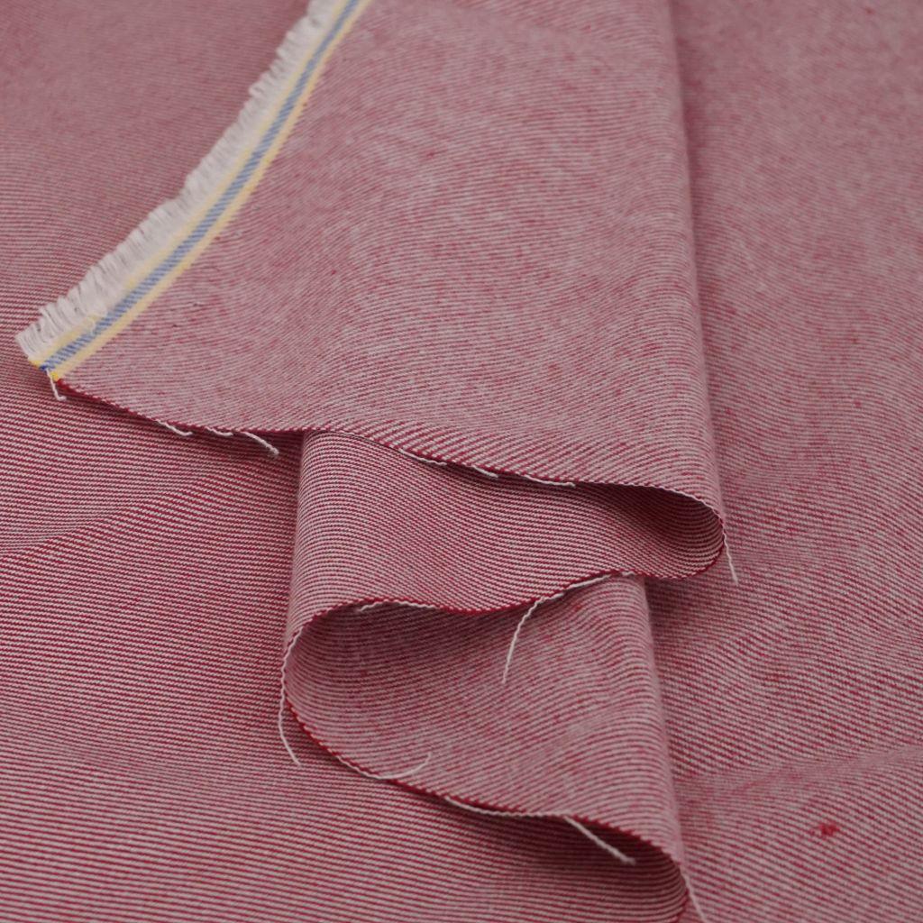 Flanell Baumwoll-Twill rot melange – Westfalenstoffe